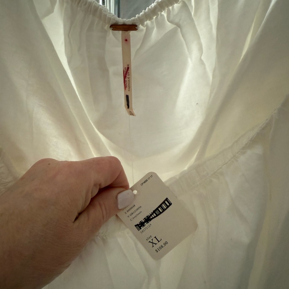 Free People White Swing Mini Dress NWT - Picture 3 of 3